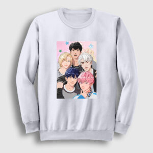 Band K Pop Plave Sweatshirt beyaz