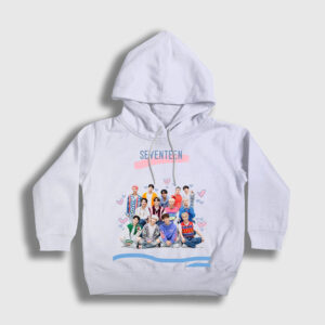 Band K Pop Seventeen Çocuk Kapşonlu Sweatshirt
