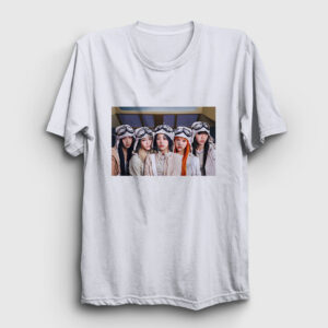 Band K Pop Young Posse Tişört beyaz