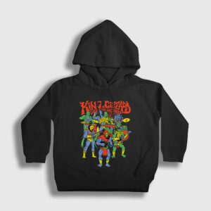 Band King Gizzard And The Lizard Wizard Çocuk Kapşonlu Sweatshirt siyah