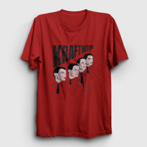 Band Kraftwerk Tişört kırmızı