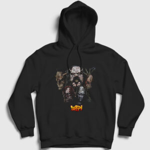 Band Lordi Kapşonlu Sweatshirt siyah