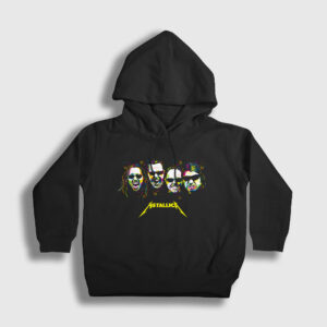 Band Metallica Çocuk Kapşonlu Sweatshirt siyah