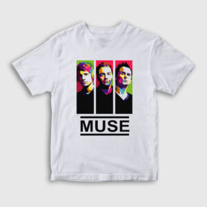 Band Muse Çocuk Tişört beyaz