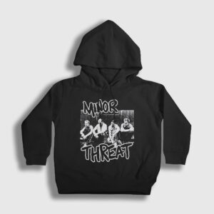 Band Müzik Minor Threat Çocuk Kapşonlu Sweatshirt