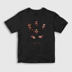 Band Queen Çocuk Tişört siyah