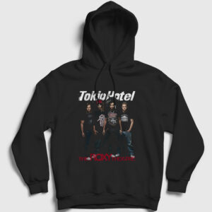 Band Tokio Hotel Kapşonlu Sweatshirt siyah