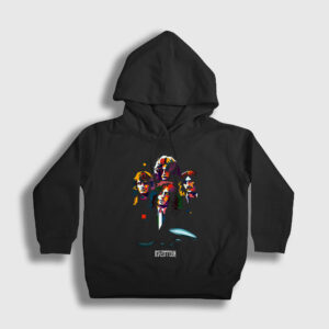 Band V2 Led Zeppelin Çocuk Kapşonlu Sweatshirt siyah