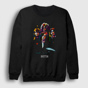 Band V2 Led Zeppelin Sweatshirt siyah