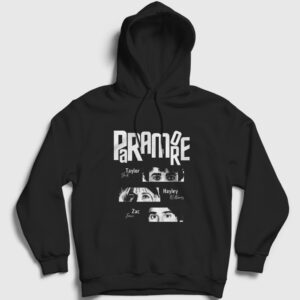 Band V2 Müzik Paramore Kapşonlu Sweatshirt siyah