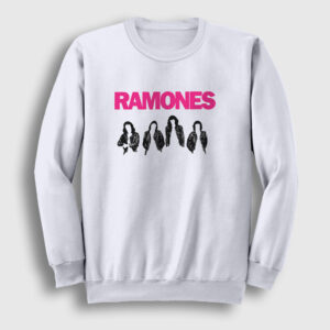 Band V2 Ramones Sweatshirt beyaz