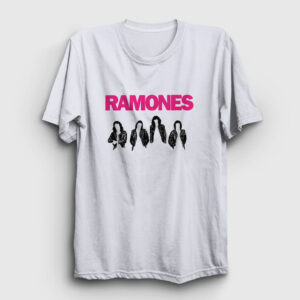 Band V2 Ramones Tişört beyaz