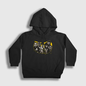 Band Wu Tang Clan Çocuk Kapşonlu Sweatshirt siyah