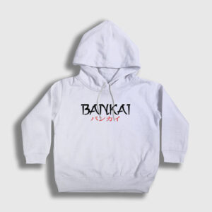 Bankai Anime Bleach Çocuk Kapşonlu Sweatshirt beyaz