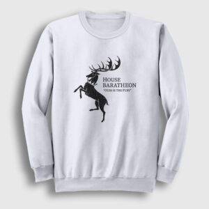 Baratheon Game Of Thrones Sweatshirt beyaz