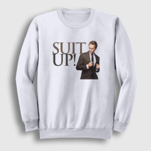 Barney How I Met Your Mother Sweatshirt beyaz