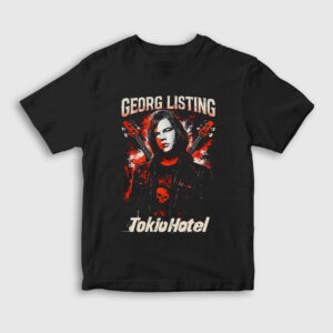 Bass Guitar Georg Listing Tokio Hotel Çocuk Tişört siyah
