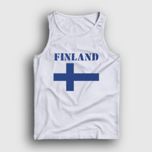 Bayrak Finland Finlandiya Atlet beyaz