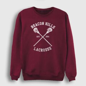 Beacon Hills Lacrosse Dizi Teen Wolf Sweatshirt bordo