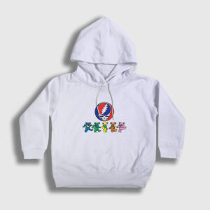 Bears Grateful Dead Çocuk Kapşonlu Sweatshirt beyaz