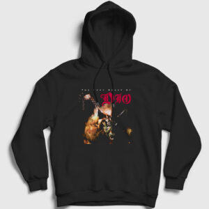 Beast Ronnie James Dio Kapşonlu Sweatshirt siyah