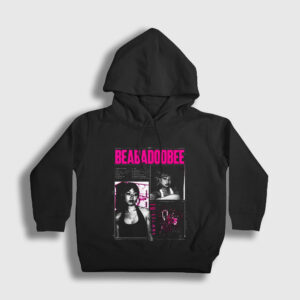 Beatopia Beabadoobee Beatrice Bea Kristi Çocuk Kapşonlu Sweatshirt siyah
