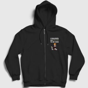 Beatrice Umineko When They Cry Fermuarlı Kapşonlu Sweatshirt Siyah