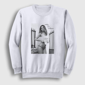 Beauty Cinema Ana De Armas Sweatshirt beyaz