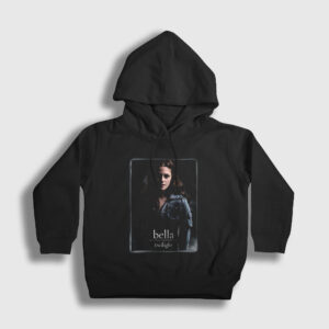 Bella Swan Twilight Çocuk Kapşonlu Sweatshirt siyah