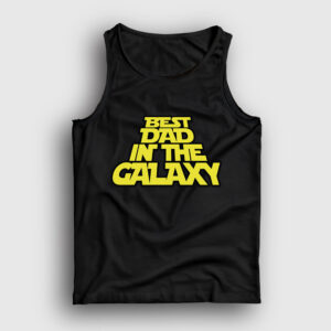 Best Dad In The Galaxy Hediye Babalar Günü Atlet siyah