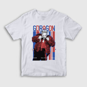 Big Bang Kwon Ji Yong G-Dragon Çocuk Tişört beyaz