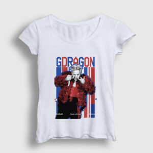 Big Bang Kwon Ji Yong G-Dragon Kadın Tişört beyaz