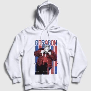 Big Bang Kwon Ji Yong G-Dragon Kapşonlu Sweatshirt beyaz