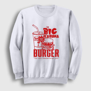 Big Kahuna Burger Pulp Fiction Sweatshirt beyaz