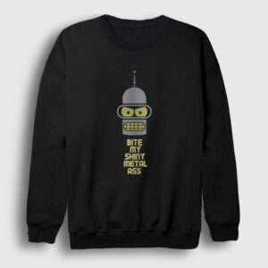 Bite Robot Bender Futurama Sweatshirt siyah