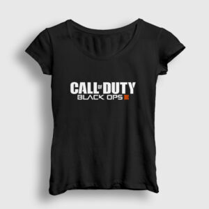 Black Ops Call Of Duty Kadın Tişört siyah