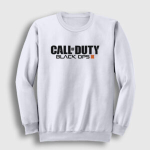 Black Ops Call Of Duty Sweatshirt beyaz