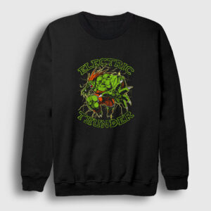 Blanka Oyun Street Fighter Sweatshirt siyah