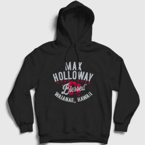 Blessed Mma Ufc Max Holloway Kapşonlu Sweatshirt siyah