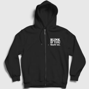 Blink If You Want Me Eastbound And Down Fermuarlı Kapşonlu Sweatshirt siyah