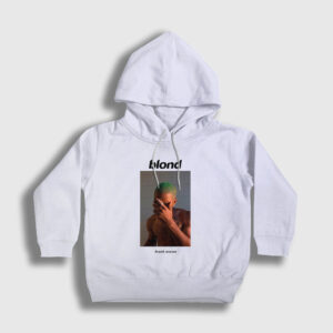 Blond Müzik Frank Ocean Çocuk Kapşonlu Sweatshirt beyaz