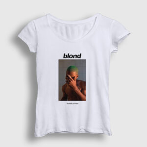 Blond Müzik Frank Ocean Kadın Tişört beyaz