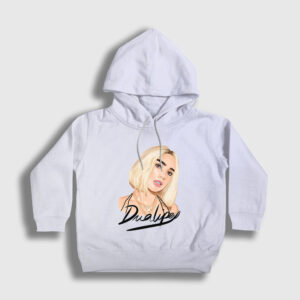 Blonde Dua Lipa Çocuk Kapşonlu Sweatshirt