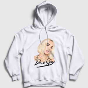 Blonde Dua Lipa Kapşonlu Sweatshirt