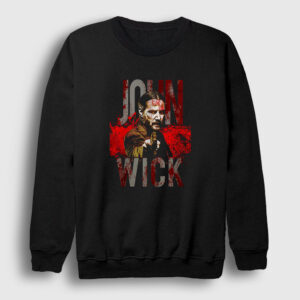 Blood John Wick Sweatshirt siyah