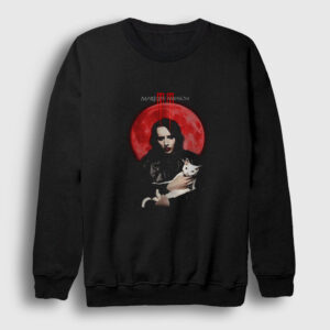 Blood Moon Marilyn Manson Sweatshirt siyah