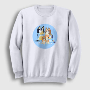 Bluey Ailesi Bandit Chili Sweatshirt beyaz