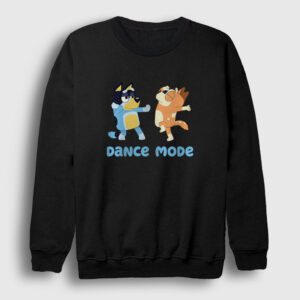 Bluey Dance Mode Bandit Chili Sweatshirt siyah