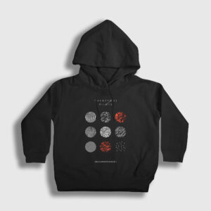 Blurryface Twenty One Pilots Çocuk Kapşonlu Sweatshirt siyah