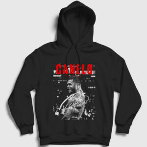 Boks Boxing Canelo Alvarez Kapşonlu Sweatshirt siyah